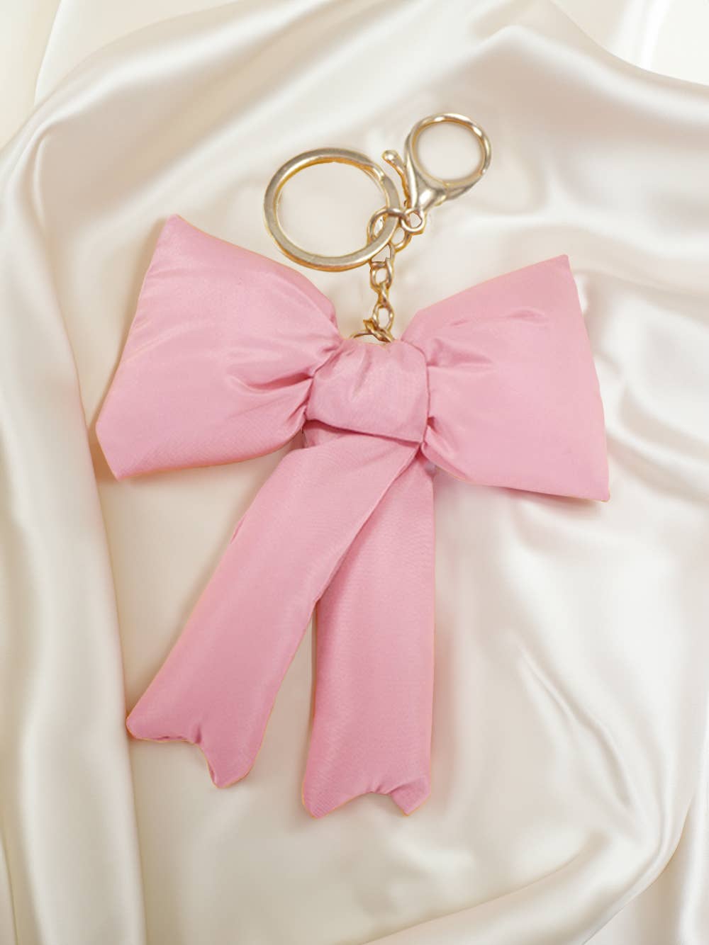 Valentine Cute 3D Bow Knot Keychain: Gingham