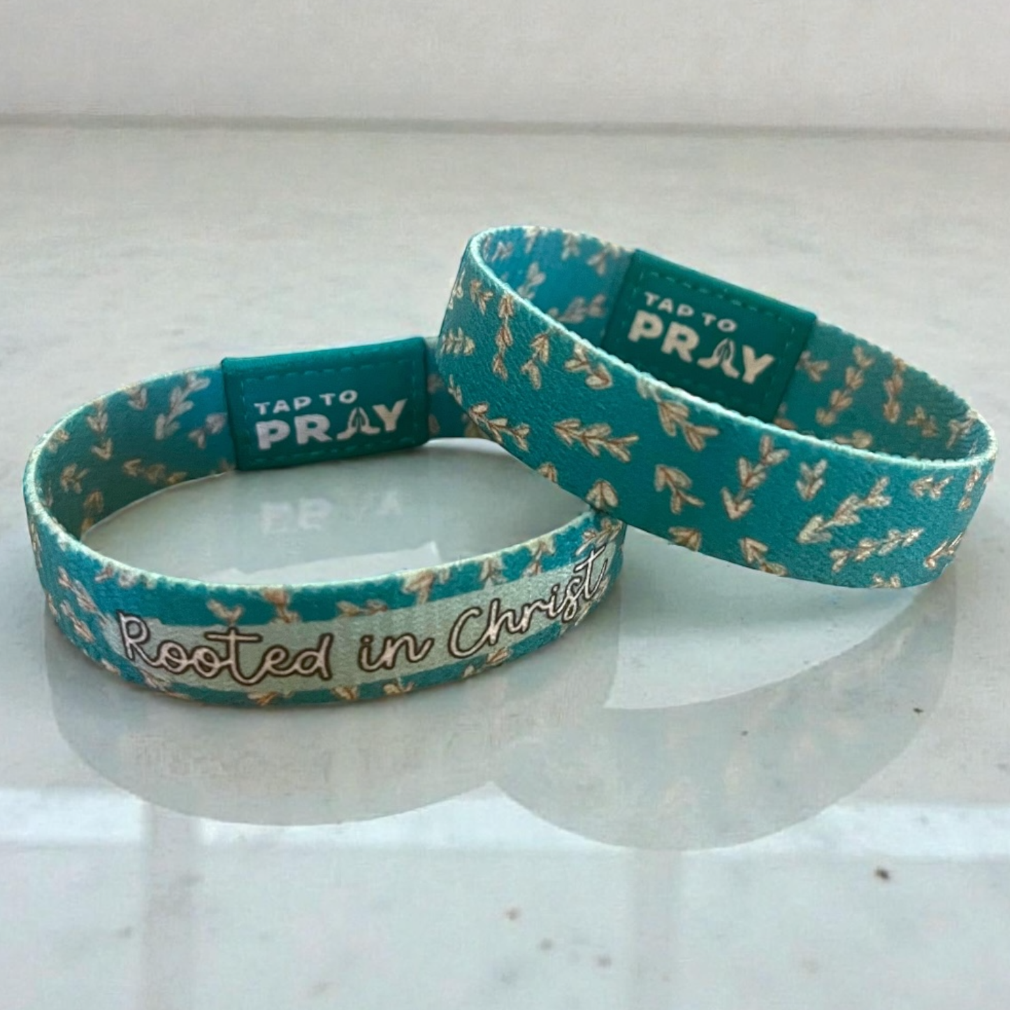 Tap To Pray® Kingfolk Series Wristband – Rooted In Christ: Large