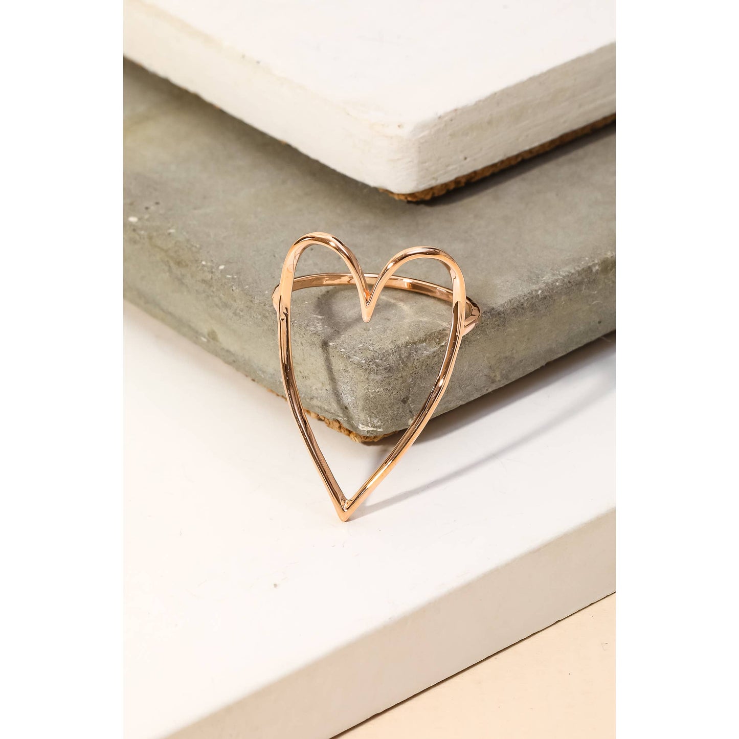 Heart Cut Out Ring: GD