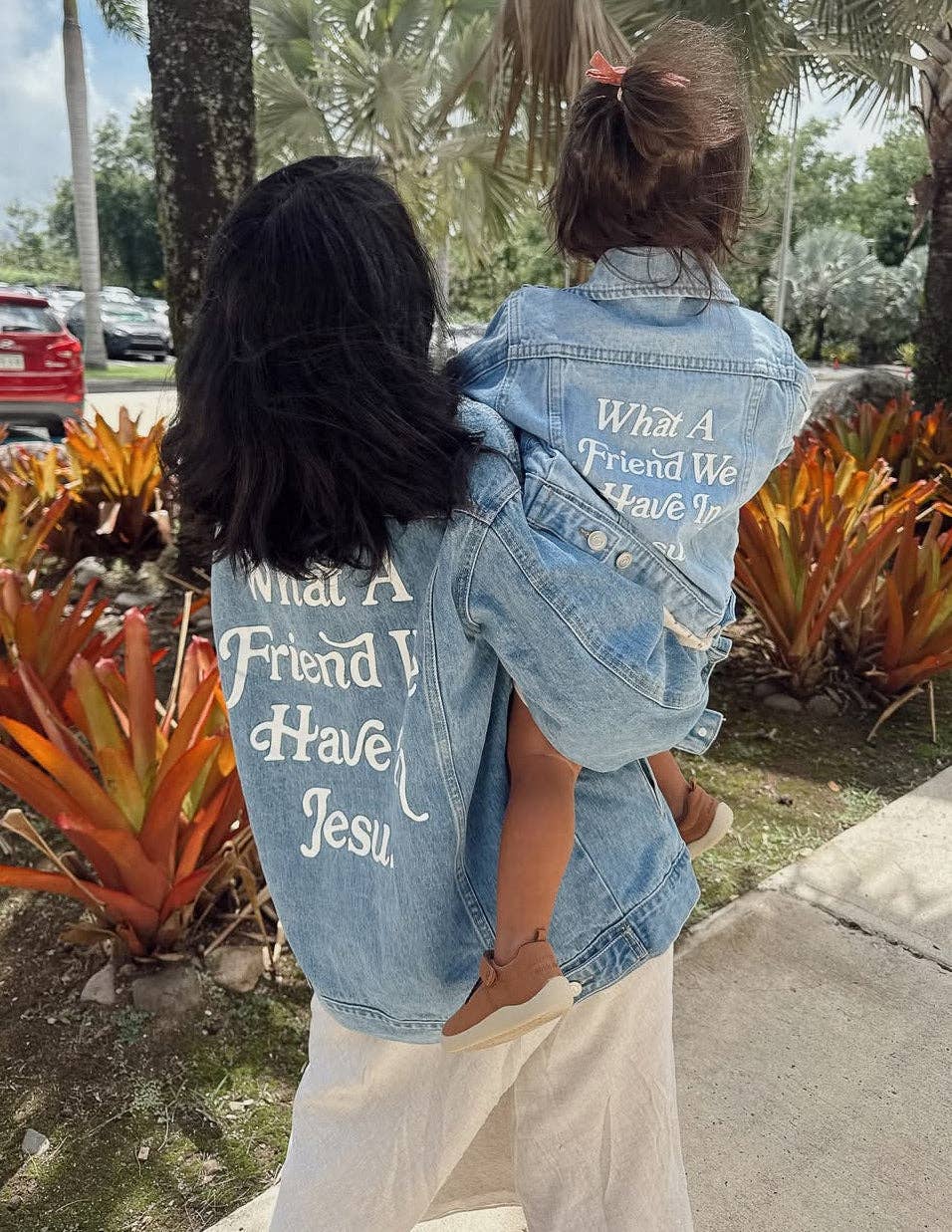 What a Friend in Jesus Kids Denim Jacket: 8Y