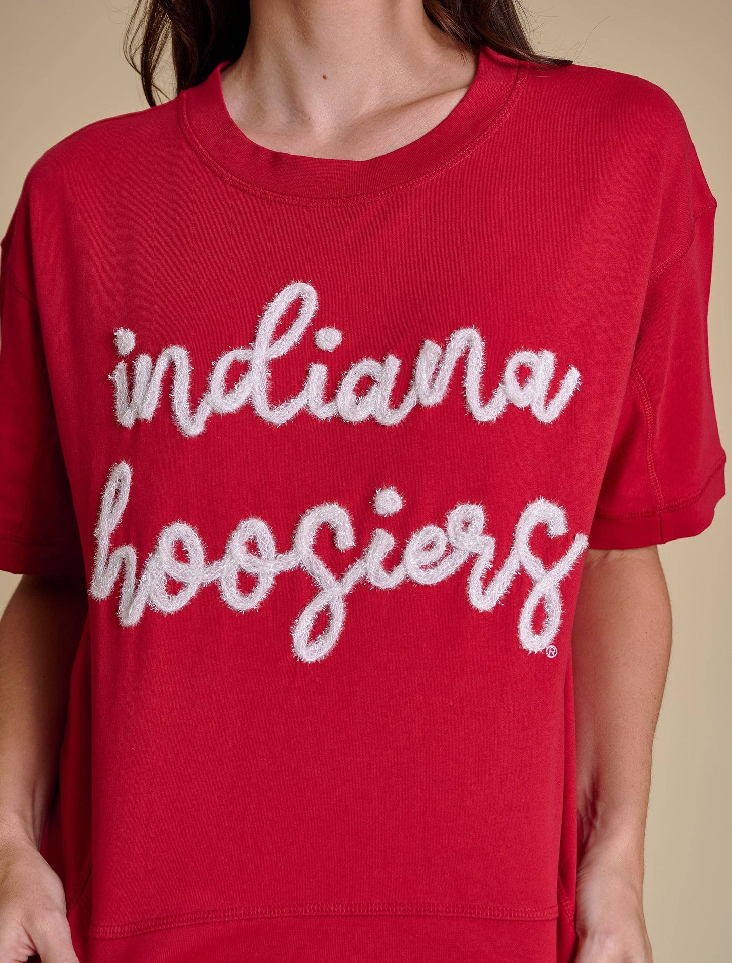 The Glitter Script Boxy Top | Indiana: MD