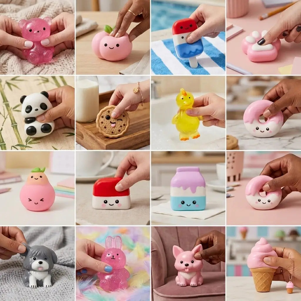 Japanese Squishy Jelly Taba Toy Pouch DIY Fidget Toy 24 Ct
