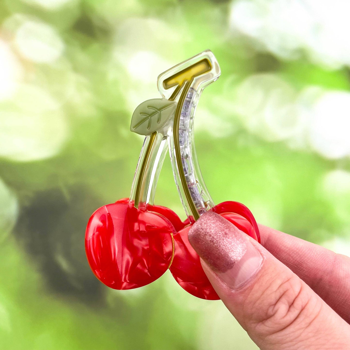 Fruit Cherry Claw Clip, Eco-friendly Hair Clip