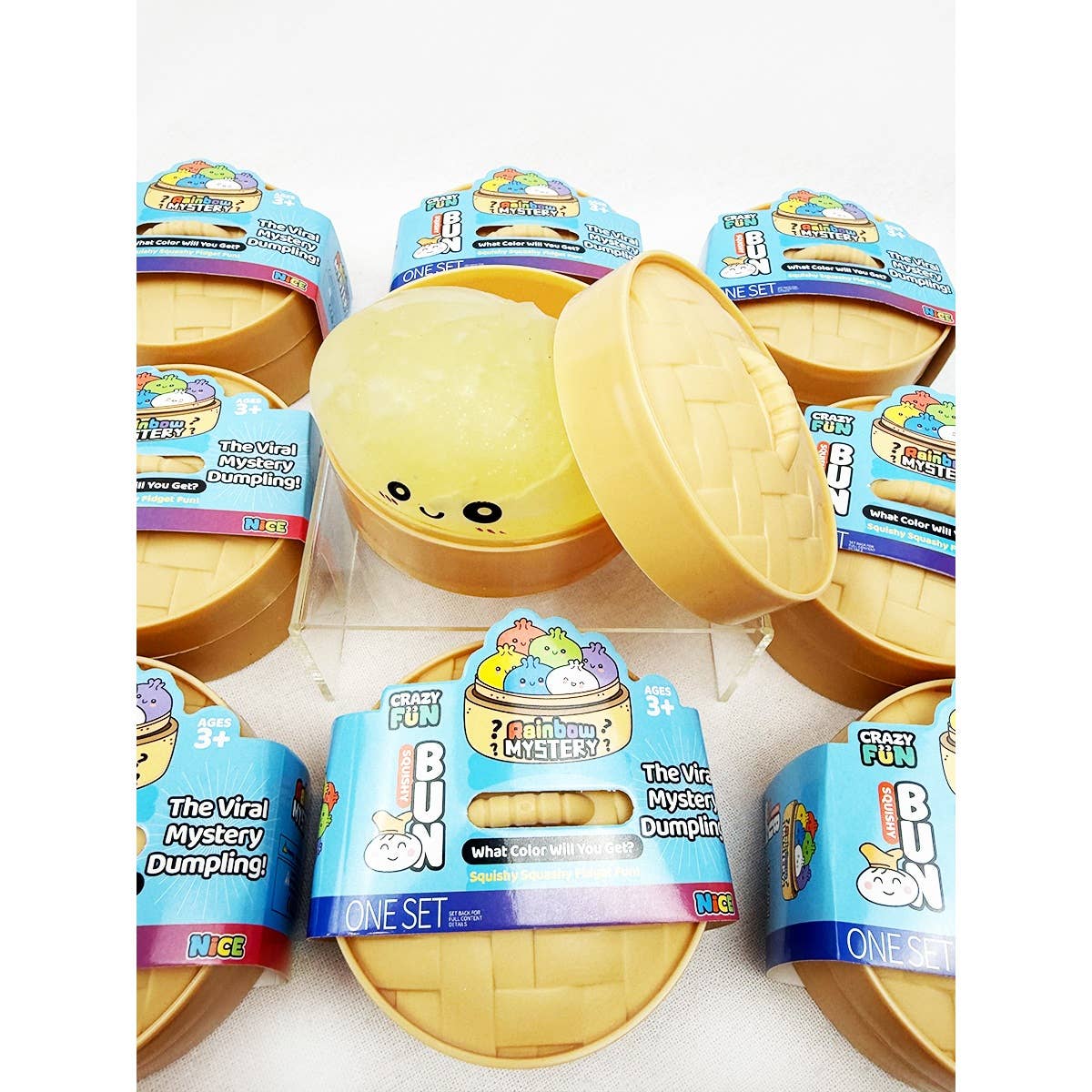 Slow Rising Mystery Dumpling Squishy with Steamer: MIX COLOR / ONE(12)