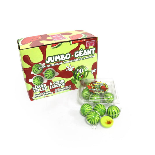 Liquid Filled Watermelon 4D Realistic Gummy Candy 8 Count