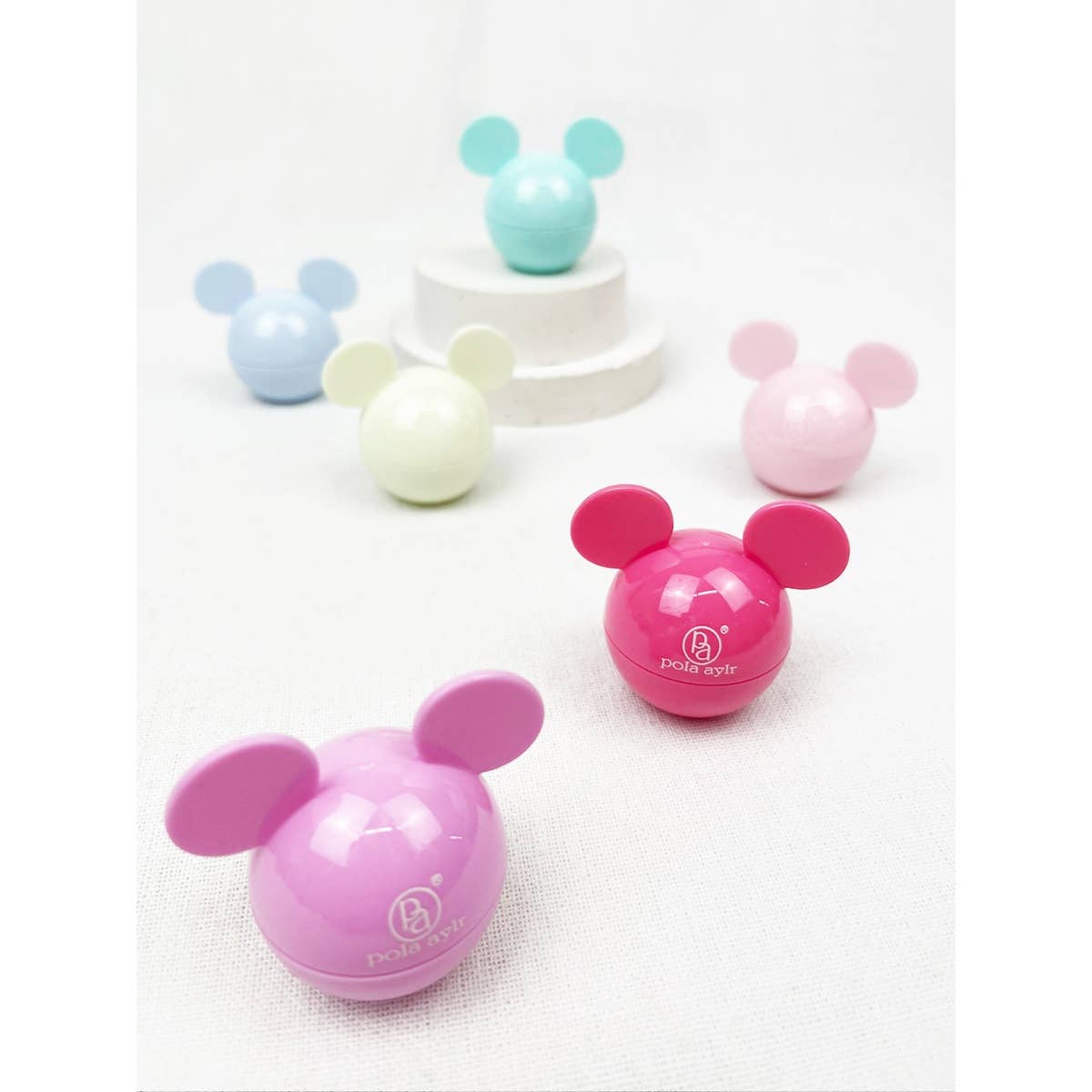Mouse Lip Balm with Scents: MIX COLOR / ONE(24)