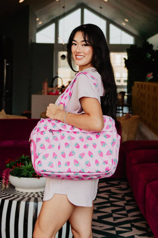 Subtle Strawberry Weekender w/ Pass-Thru Slip: Pink