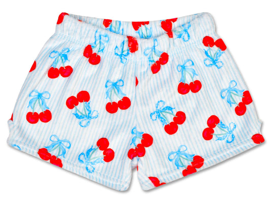 Cherry on Top Plush Shorts (Youth Medium (10-12))