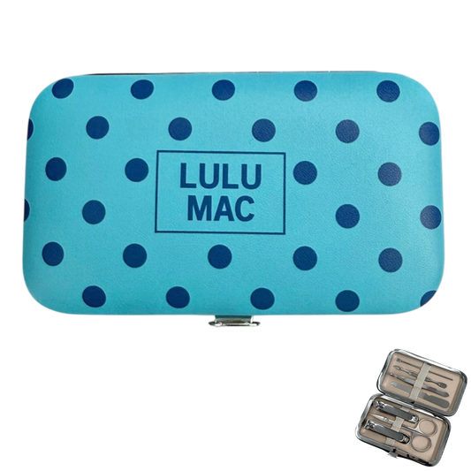 MCPD- Blue/Navy Dot Manicure Set