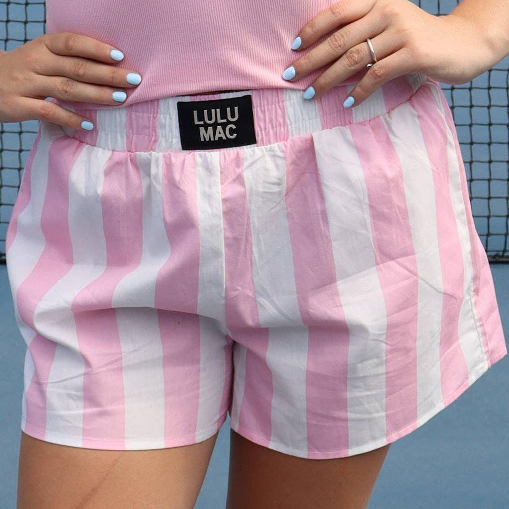 BXDBS-LIGHT PINK DARBY BOXER SHORT: LIGHT PINK / XSmall