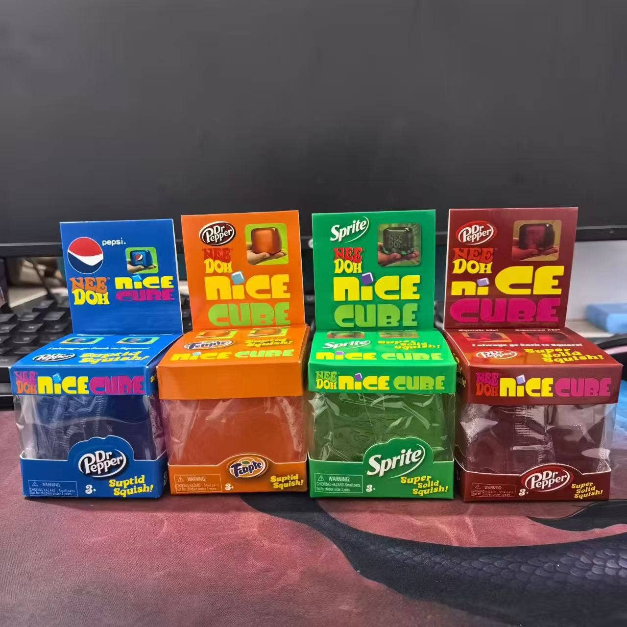Nice Cube Soda Themed TPR Squishy Ice Cube Fidget Toy: Green