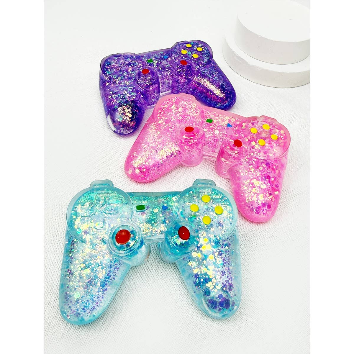 Glitter Game Controller Squishies Toy: MIX COLOR / ONE(12)