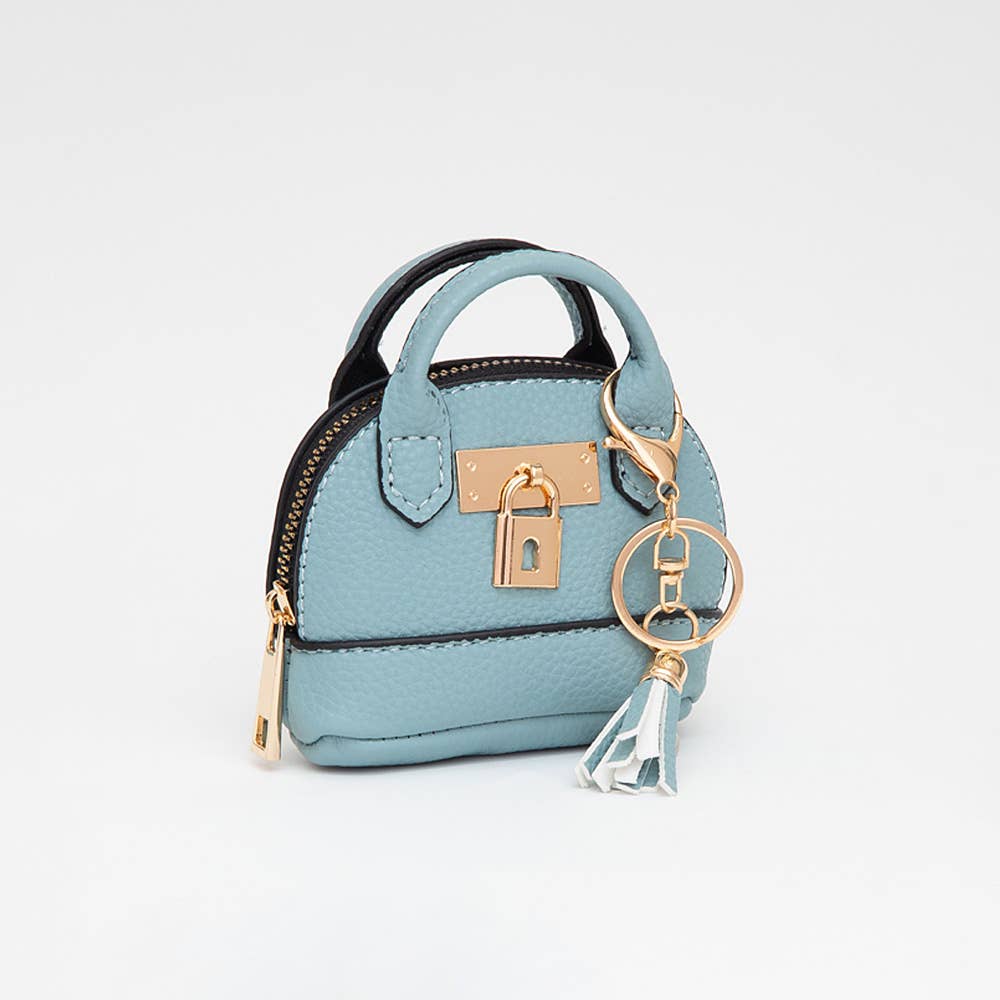 Top Handle Coin Purse Mini Pouch Bag / Bag Charm
: Cumin