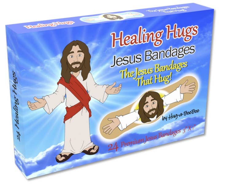 "Healing Hugs" Fun Jesus Bandages, Great Gift 24ct