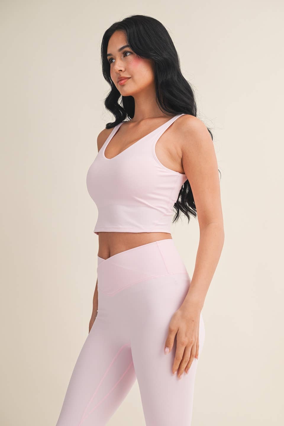 Aligned Performance Cropped Tank Top: Lemon / S