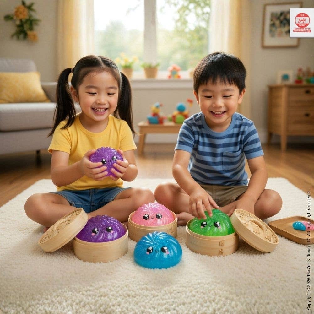 Mystery Glitter Dumpling Mini Squishies - 12pc PDQ (2.5")