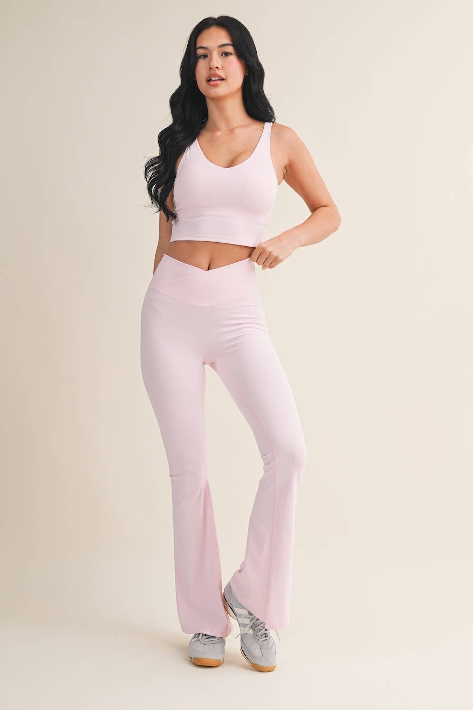 Aligned Performance Cropped Tank Top: Lemon / S